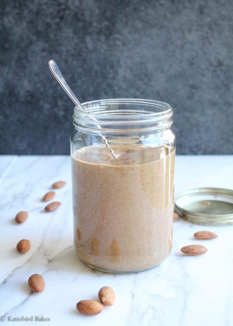 Homemade Almond Butter - Katiebird Bakes