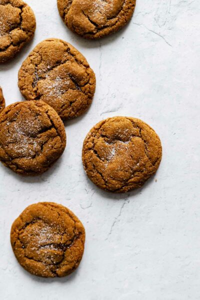 Soft Ginger Molasses Cookies - Katiebird Bakes