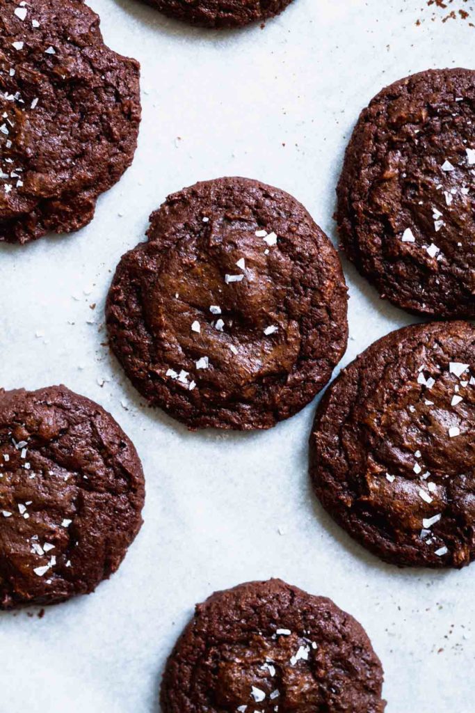 Salted Brownie Cookies - Katiebird Bakes