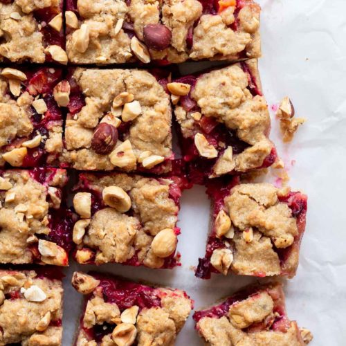 Hazelnut Plum Bars - Katiebird Bakes